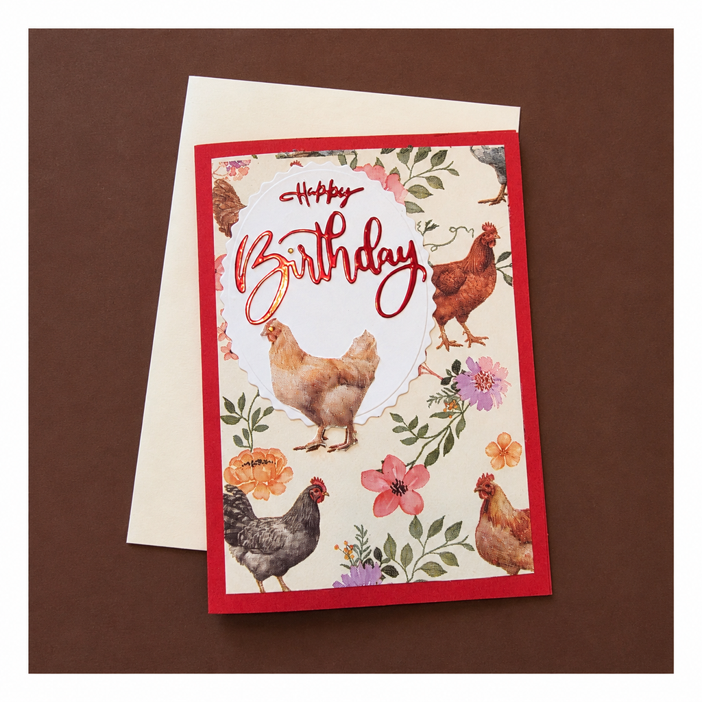 Poultry Greeting Cards, Set of 2 Handmade Exclusively For The Poultry Store TPS PLUS®