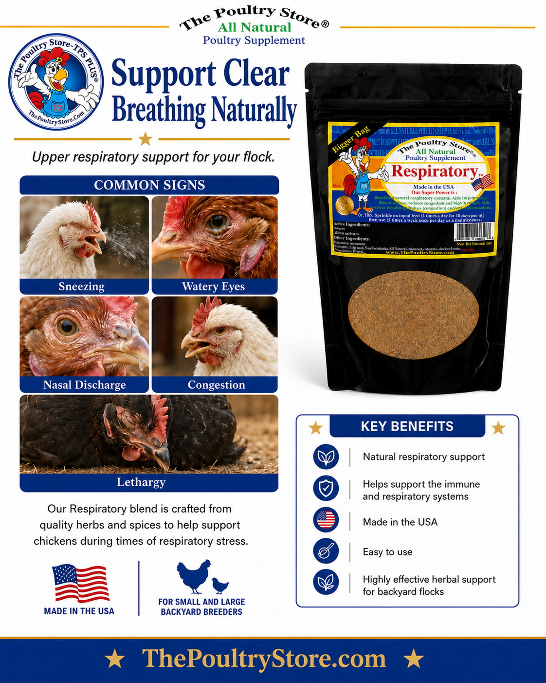 Natural Poultry Respiratory Support