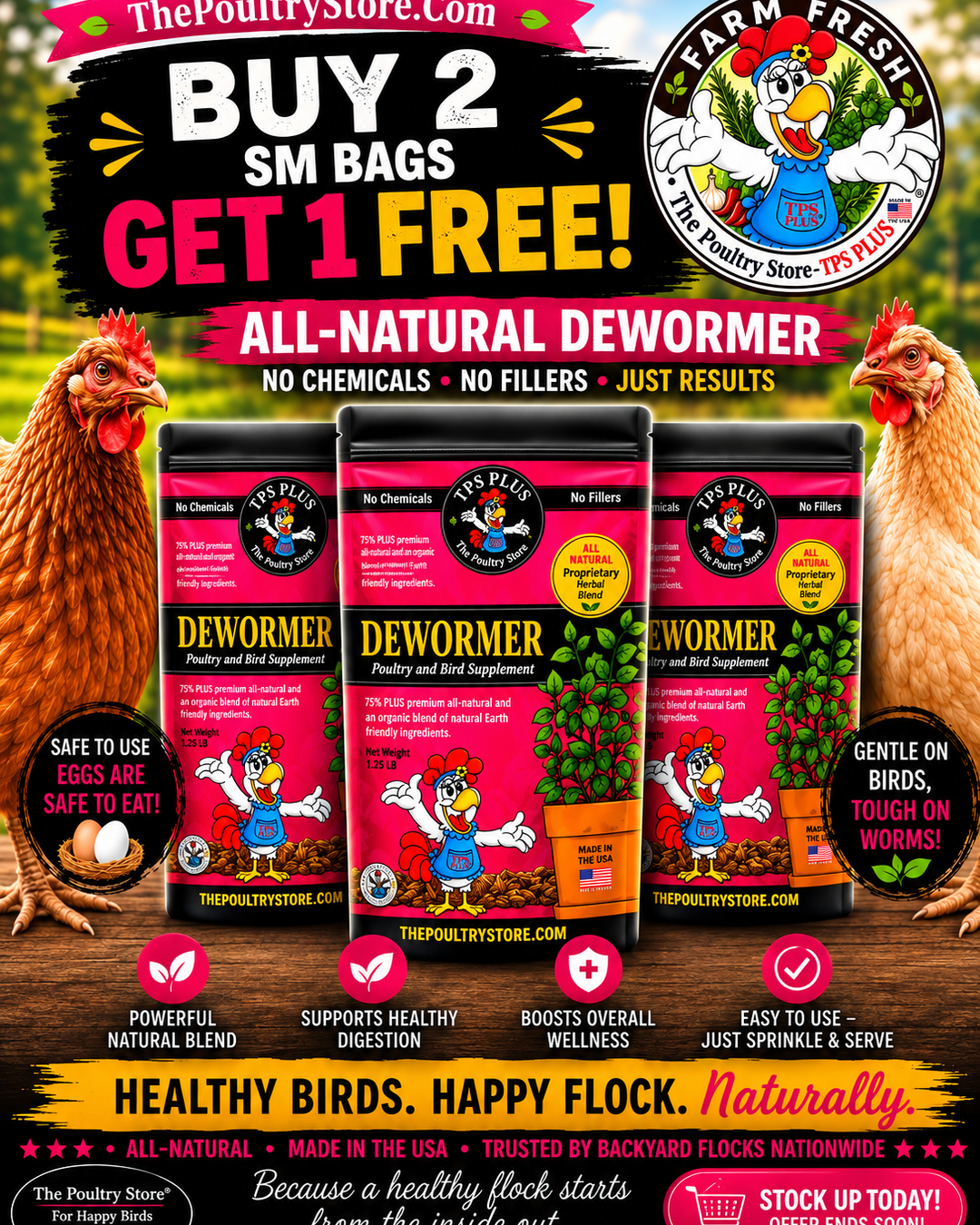 Natural Dewormer - Value Trio Pack - Sm